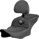 Saddlemen 823-07-208B6 Roadsofa Seat W/ Backrest White Dragon Scale Stitch. Fixed Price $900.00.