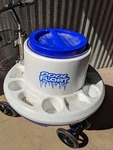 Float" Floating Cooler, Specifically Blue, Round Plastic. Fixed Price $140.00.