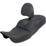 Saddlemen Roadsofa Tri-gripper Seats With Drivers Backrest 808-07B-210B1. Fixed Price $900.00.