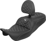 Saddlemen Roadsofa Tri Gripper Std Reach Harley 2008-25 Flh Flt White Stitch. Fixed Price $900.00.