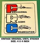 Professional Racers Organization - Vintage Original Vinyl Decal Sticker Drag. Fixed Price $8.01.