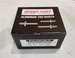 Speed Fast Aluminum 3/16" Diameter Tru-rivets W/ Sm. Head, 250/BOX, 910-048-BLK. Fixed Price $10.49.