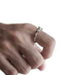 Barbed Wire Ring Sterling Silver 925 Punk Biker Bands Thorn Lucky Gift Men. Fixed Price $61.00.