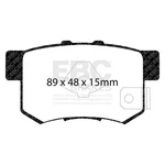 Ebc Disc Brake Pad Set - Rear Redstuff Premium Street Fmsi D1086 2010 Thru Fits. Fixed Price $139.69.