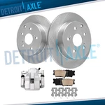 Rear Disc Rotors + Right Caliper & Ceramic Brake Pads For 2010-2012 Lexus HS250H. Fixed Price $120.46.