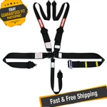 Racequip 815005 Black 5-POINT Ratchet Hans/fhr Racing Harness Set. Fixed Price $245.95.