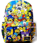The Simpson School Backpack All Print 17" Carry Art Book Bag Krusty Lisa. Fixed Price $53.95.