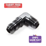Aeroquip FCM5085, One Black Aluminum #12 Flare 90 Deg Blkhd Union Performa. Fixed Price $44.22.