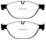 Ebc Brakes DP42019R Disc Pad Set Front Yellowstuff Our Flagship Range Fmsi. Fixed Price $302.55.