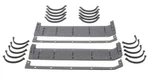 Sce 11093-10 Sbc Oil Pan Gasket, 0.093 In. Thick, 2-PIECE, Fiber, Rocket Block,. Fixed Price $180.45.