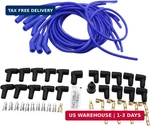 Set Shlpdfm Spark Plug Wires 8.5MM Blue Universal 135 / 45 Degree Hei. Fixed Price $71.78.