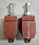 New Cm 33316505 Trolley Stop Plates (2) For 3.75-10" Flange Beam Crane Hoist. Fixed Price $116.99.