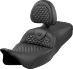 Saddlemen Roadsofa* Fits Seat - Dragon Scale Stitch Black W/ Backrest. Fixed Price $875.00.