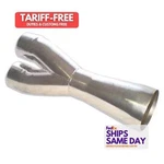 Howe H2021, One Gray Steel Into 3.5IN. Y-pipe Performance Parts. Fixed Price $184.53.