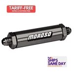 Moroso 23850, One Black Aluminum In-line Screened Oil Filter #10 An Fittings. Fixed Price $125.12.