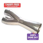 Howe H2021, One Gray Steel Into 3.5IN. Y-pipe Performance Parts. Fixed Price $184.53.