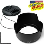 (HB-34 + Lens Cap) Hood For Nikon Af-s Dx Zoom-nikkor 55-200MM F/4-5.6G Ed. Fixed Price $11.35.