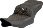 Saddlemen Roadsofa Seat Dragon Scale Stitch Gold W/o Backrest. Fixed Price $643.00.