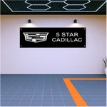 Decoration Flag Banner Five Star Cadillac 71X24 Garage Showroom Wall. Fixed Price $26.50.