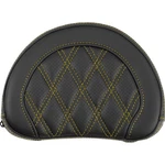 Saddlemen Contoured Sissy Bar Pad - Lattice Stitch Gold 051318407. Fixed Price $119.00.