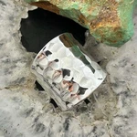 Sterling Silver Hammered Tapered Fashion Ring For Women. Fixed Price $55.25.