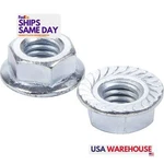 Allstar ALL16041-10, Set Of Zinc Steel Serrated Flange Nuts 5/FITS 16-18 10PK. Fixed Price $20.34.