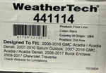 Weathertech Floorliner For Enclave/traverse/acadia/outlook- 2ND Row Black. Fixed Price $39.85.