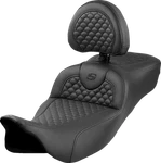 Saddlemen Roadsofa* Extended Fits Reach Seat - Dragon Scale Stitch Black. Fixed Price $875.00.